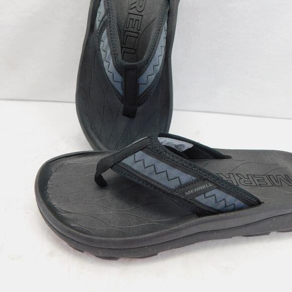 Merrell Men's Hut Ultra Flip Flop Black Sandals Size 10 New - Picture 5 of 9